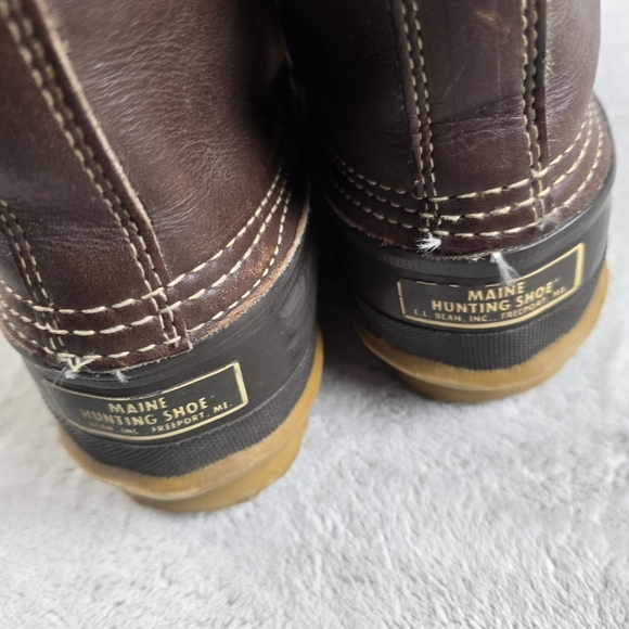 L.L. Bean Vintage 90s Felt Lined Maine Hunting Boots Shoe USA Men Size 6 - Picture 4 of 12